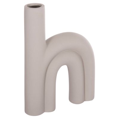 CERAMIC TABLE DECOR ARCON HM4638.03 MATTE GREY 25,5x6x34H cm.