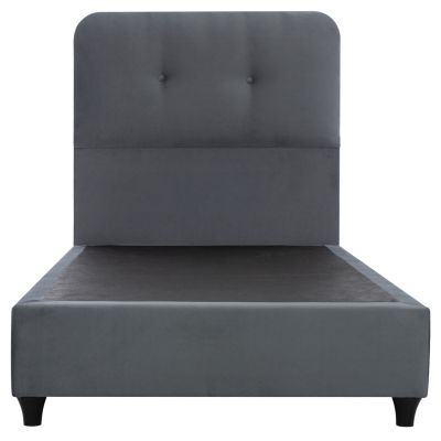 BED DOLORES HM649.10 GREY VELVET 90X200cm