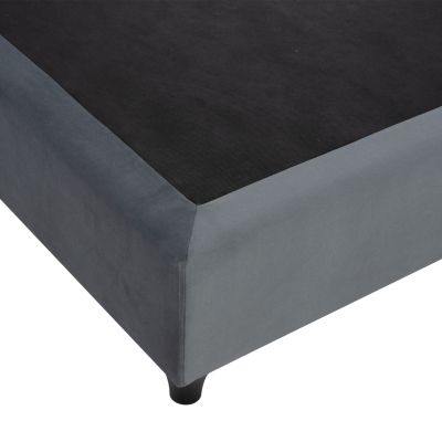 BED DOLORES HM649.10 GREY VELVET 90X200cm