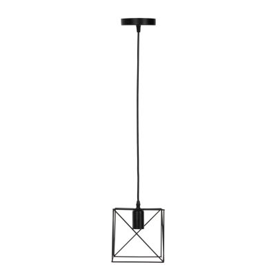 ПАНЕЛЕН ЛАМПА HM4039 ЧЕРЕН МЕТАЛЕН КУБ 16x16x123Hcm.