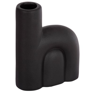 CERAMIC TABLE DECOR ARCON HM4640.02 MATTE BLACK 19x7x24Hcm.