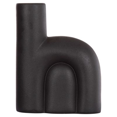 CERAMIC TABLE DECOR ARCON HM4640.02 MATTE BLACK 19x7x24Hcm.